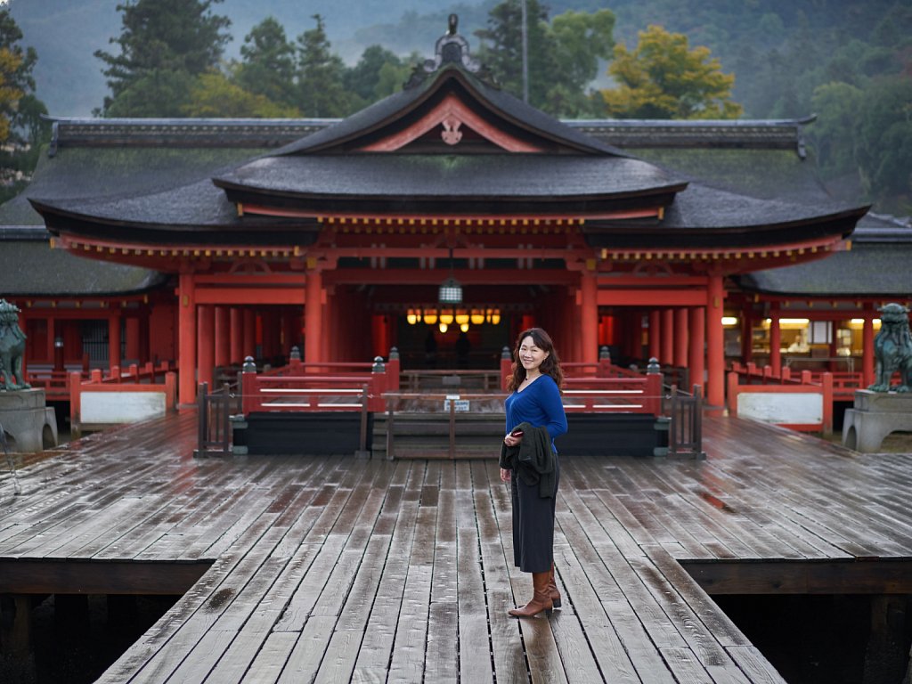 Yuri at Itsukushima Shrine